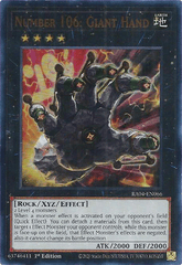 Number 106: Giant Hand - RA04-EN066 -(UR) Ultra Rare - 1st Edition